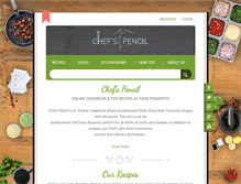 Tablet Screenshot of chefspencil.com